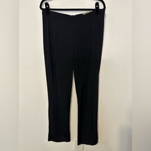 Chico’s Traveler Straight Pant SZ 2 US 12 Pull On Color Black